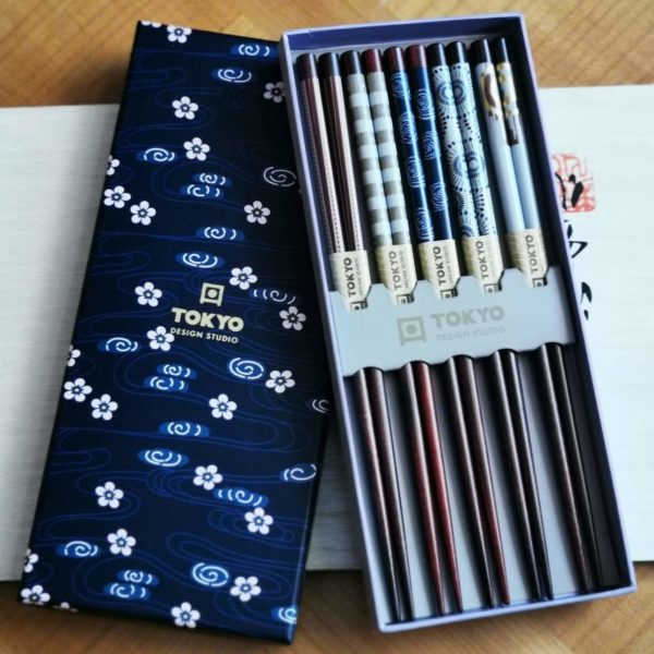 Coffret 5 paires de baguettes traditionnelles 1 - Tokyo Design chez Tilvist Mulhouse