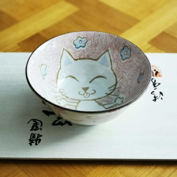 Bol Kawaï “Lucky Cat” couleur pastelle - 500 ml - Tokyo Design chez Tilvist Mulhouse