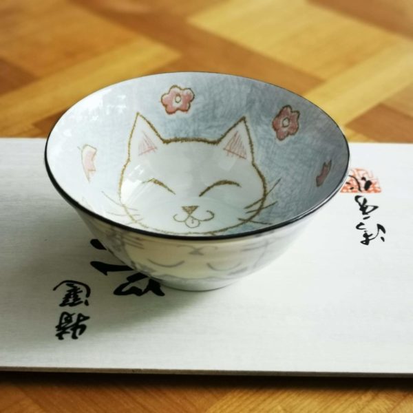 Bol Kawaï “Lucky Cat” couleur pastelle - 500 ml - Tokyo Design chez Tilvist Mulhouse