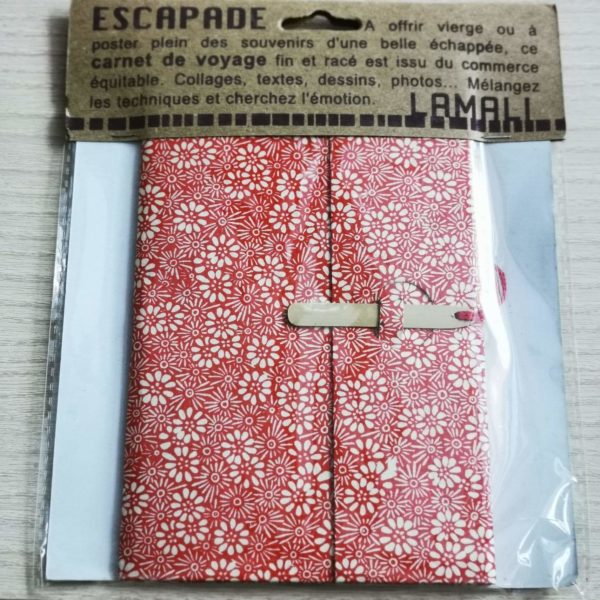 Carnet de voyage “Escapade” Bambou 32 pages - Fait Main - Equitable - LAMALI chez Tilvist Mulhouse