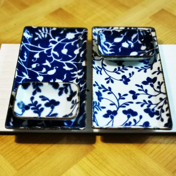 Coupelle rectangulaire plate Fleur de ligne - 9.5cm - Tokyo Design chez Tilvist Mulhouse