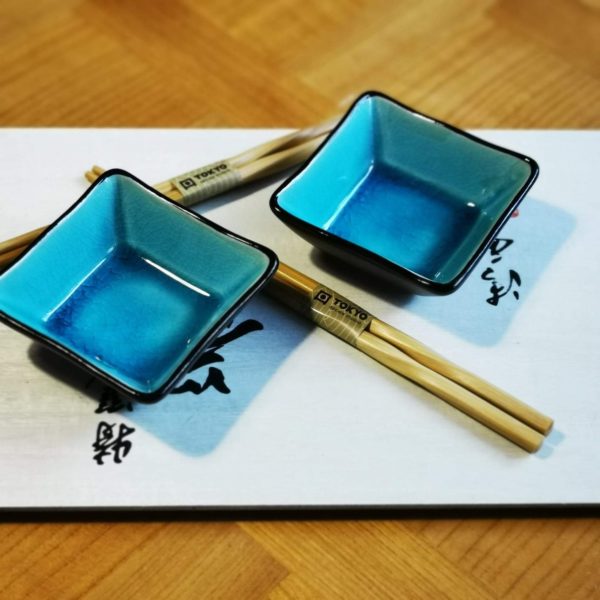 Service à sushi Glassy Turquoise 8 pièces - Tokyo Design chez Tilvist Mulhouse