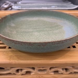 Assiette creuse Vert Sauge 20 x 4 cm Céramique japonaise