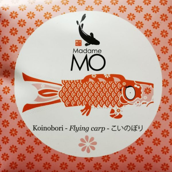 Koinobori - Flying carp – 70 x 26.4 cm - Coton Bio - Madame Mo – Japon chez Tilvist Mulhouse