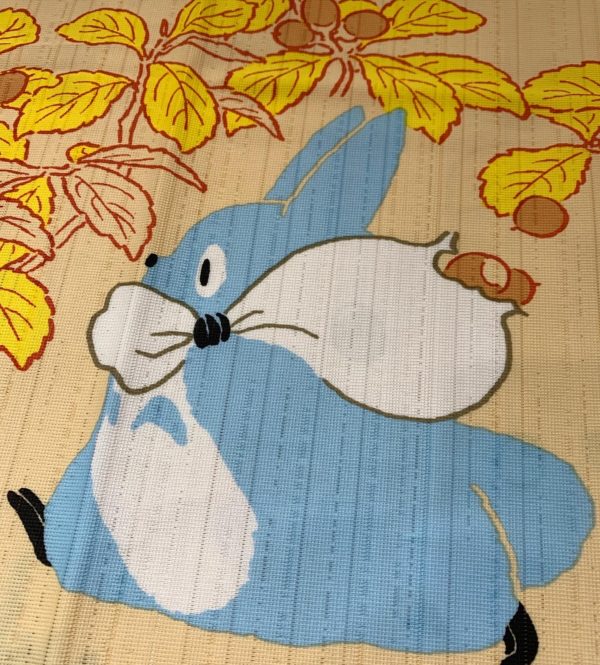 Noren Totoro Feuille - Officiel Ghibli - Rideau de porte Japon - 85 cm x 150 cm