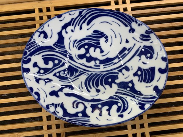 Assiette creuse - 19,5x16x4cm - Porcelaine - Japon - Tokyo Design série Shiranami