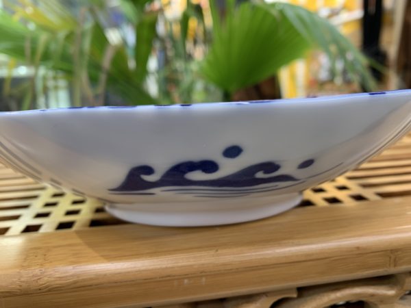 Assiette creuse - 19,5x16x4cm - Porcelaine - Japon - Tokyo Design série Shiranami