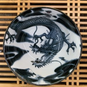 Bol Dragon Noir - 500ml - Tokyo design - Japon - 15 x 7 cm - Porcelaine