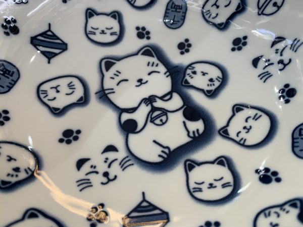 Bol à ramen kawaii lucky cat bleu 1000 ml - Tokyo Design Studio – Japon