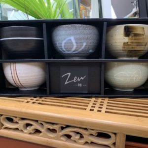 Coffret Zen de 5 bols céramique - Fabrication japonaise