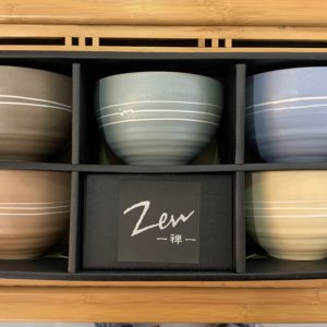 Coffret zen 5 bols céramique japonaise