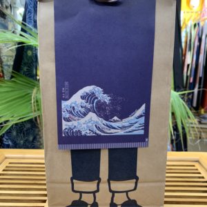 Maekake Ukiyoe Hokusai - Tablier japonais indigo en coton – Japon