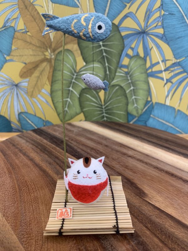 Porte bonheur tatamis japonais chat ou lapin