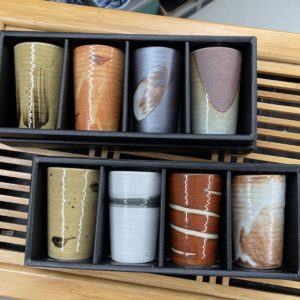 Coffret 4 tasses expresso fabriquées au Japon - Céramique