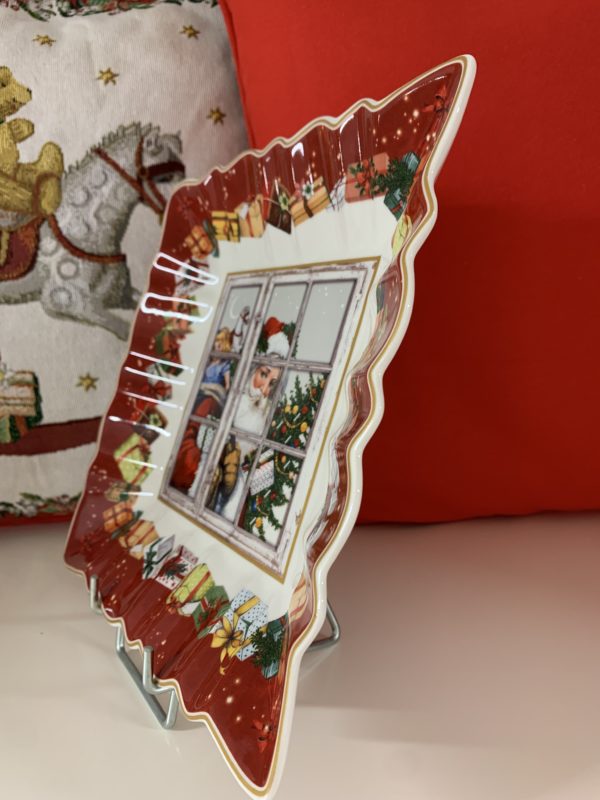 Coupe carré Père Noël Villeroy & Boch - 24x24x3,5 cm - Porcelaine prémium