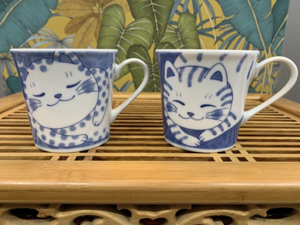 Mug kitty porcelaine fine Japon
