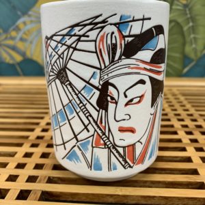 Tasse japonaise kabuki - céramique