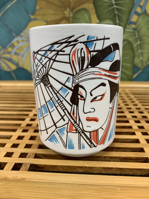 Tasse japonaise kabuki - céramique