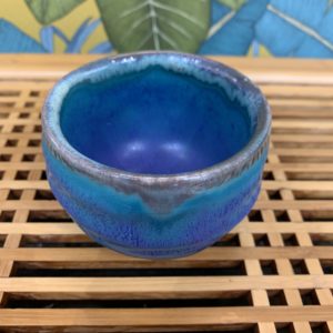 Tasse japonaise céramique bleu-turquoise faite à la main au Japon 180 ml