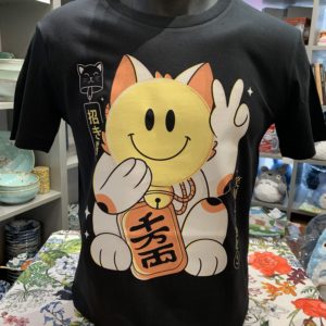 Tee-shirt Japon Neko Smiley - Coton 100% Bio