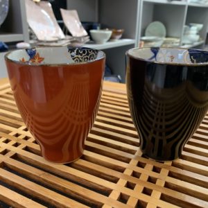 Coffret 2 tasses saison - porcelaine japonaise - fait main
