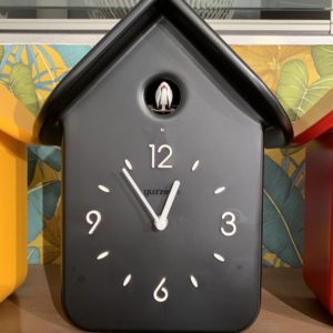 Horloge coucou Guzzini noir avec balancier blanc