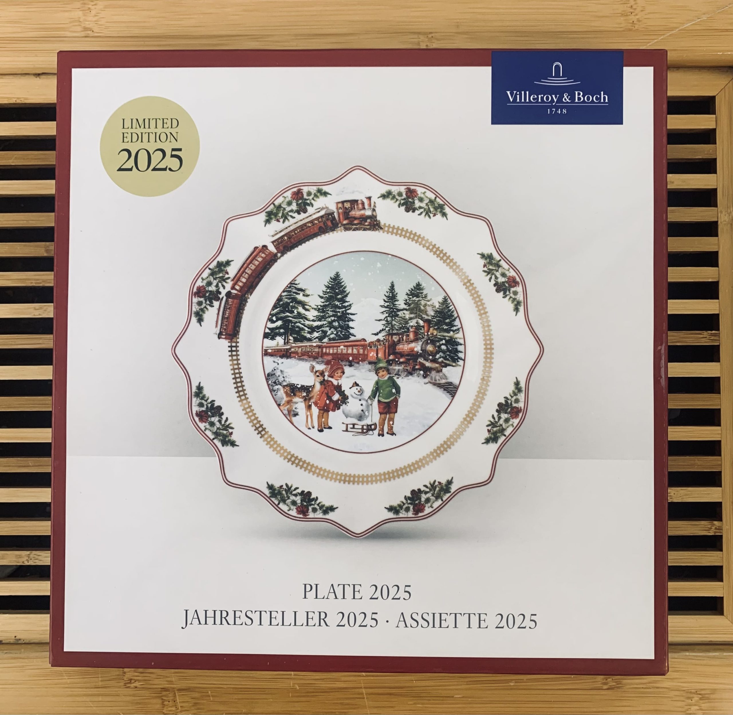 Assiette Noël 2025 Edition limitée Villeroy & Boch Porcelaine prémium