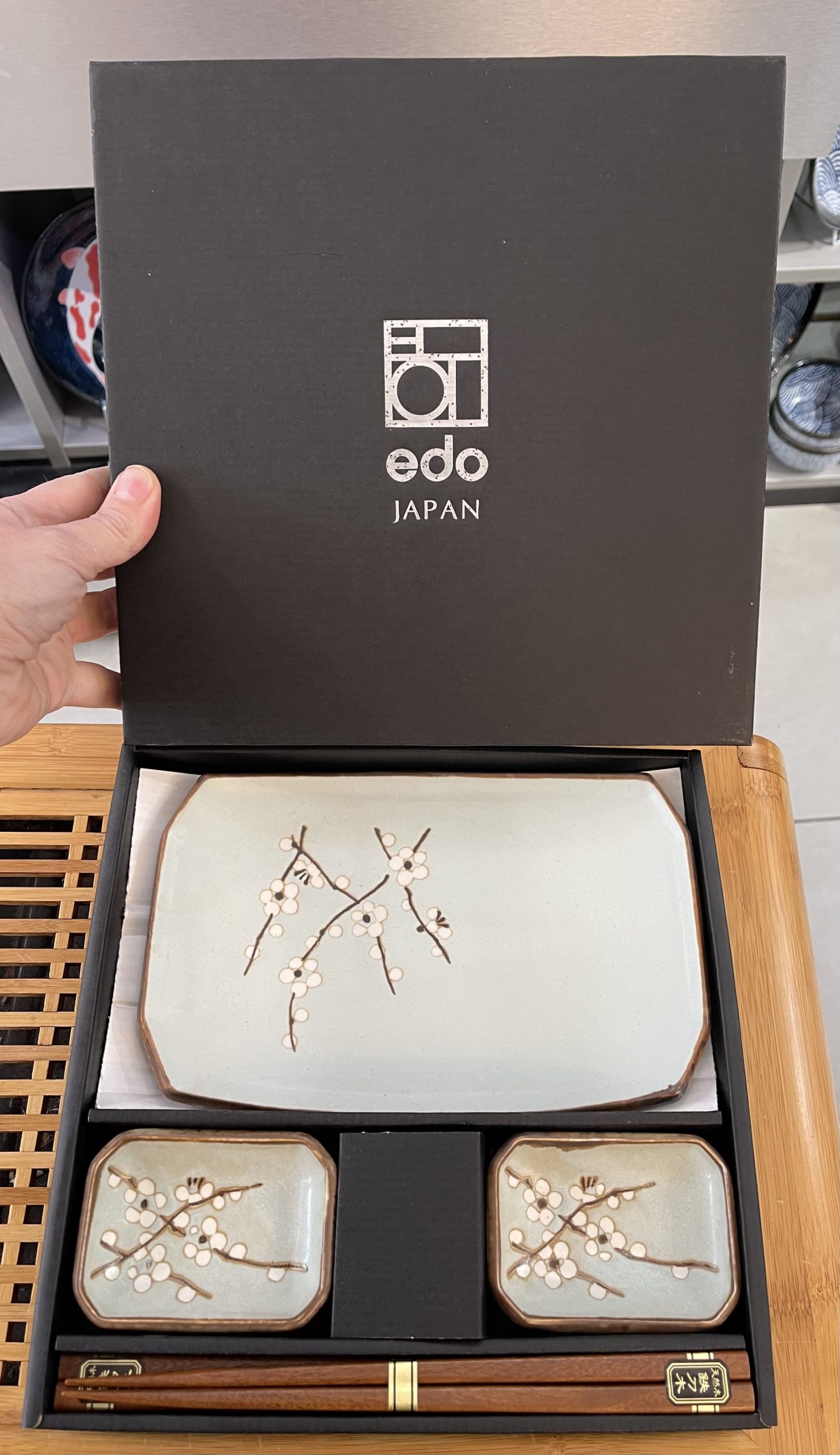 Coffret sushi 6 pièces - céramique japonaise