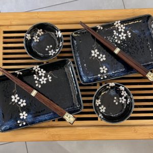 Coffret sushi 6 pièces - céramique japonaise