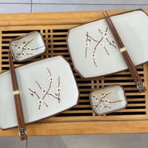 Coffret sushi 6 pièces - céramique japonaise