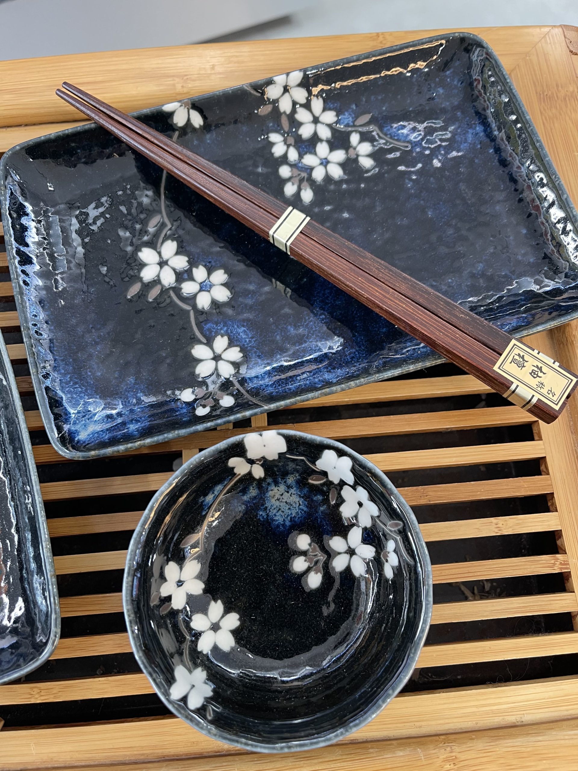 Coffret sushi 6 pièces - céramique japonaise