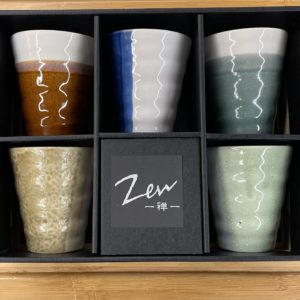 Coffret 5 tasses à thé ou café - Céramique japonaise