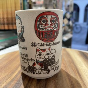 Tasse chance, bonheur et protection japonaise traditionnelle