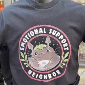 Tee-shirt Totoro douceur 100 coton Bio noir