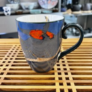 Mug poisson fortune porcelaine japonaise 340ml