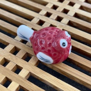 Support à baguette porcelaine poisson Fugu - Japon