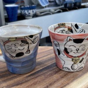 Mug Kobiki neko 220ml porcelaine japonaise - Fait main
