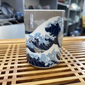 Tasse japonaise Hokusaï - porcelaine - Fabrication au Japon