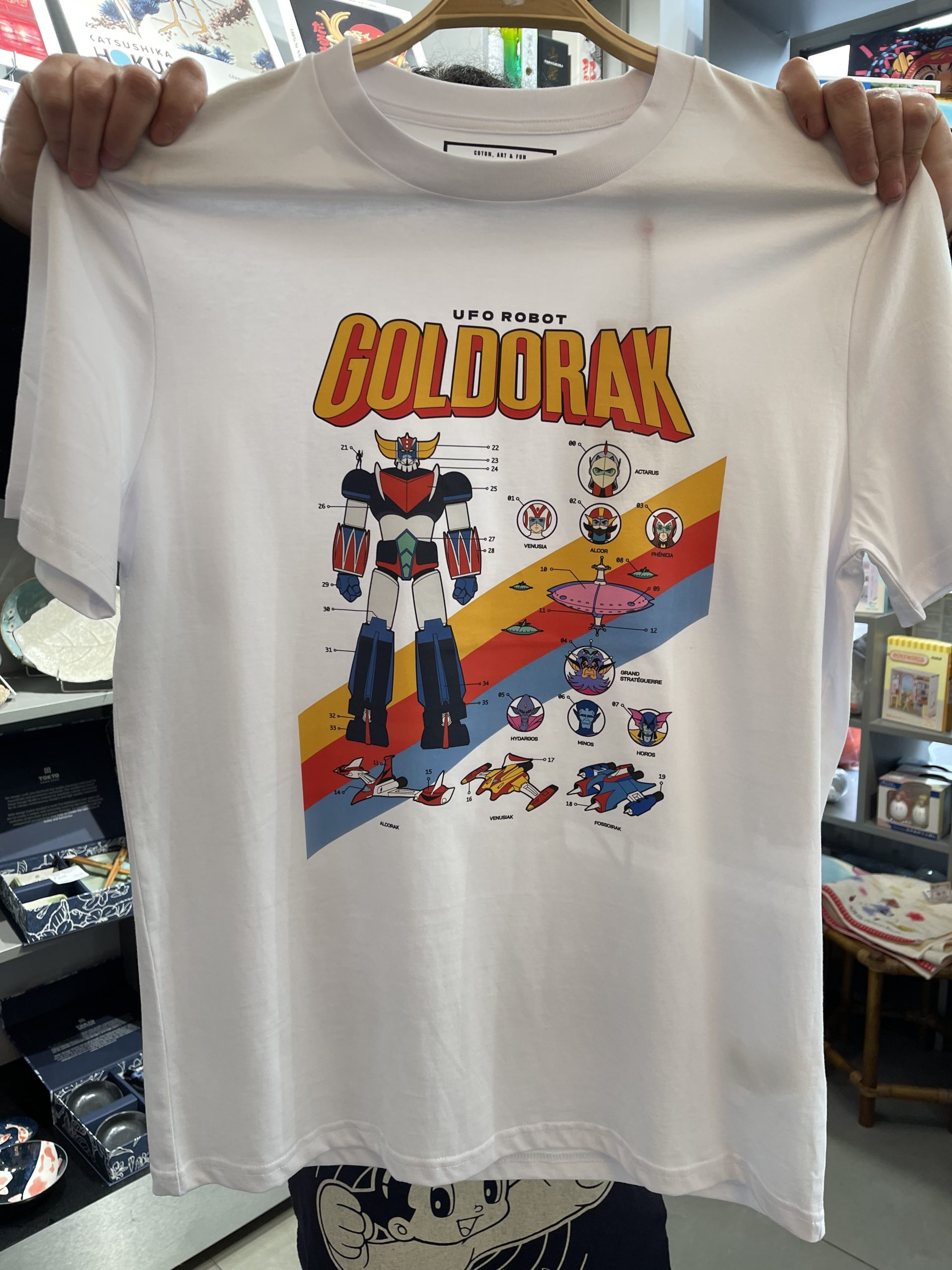 Tee-shirt Goldorak Ufo Robot 100 % coton Bio