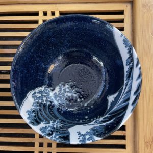 Bol La grande vague de Kanagawa de Hokusai - Porcelaine japonaise - 500ml